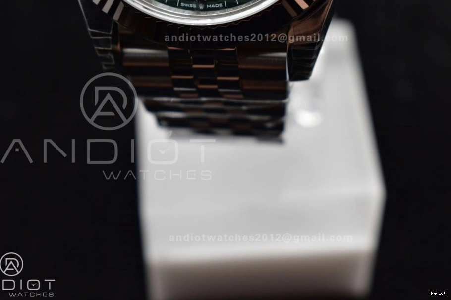 1:1 Fluted Green 904L VSF 41 VS3235 DateJust Steel Dial Bracelet Best Textured 126334 Jubilee Edition on Bezel 0419